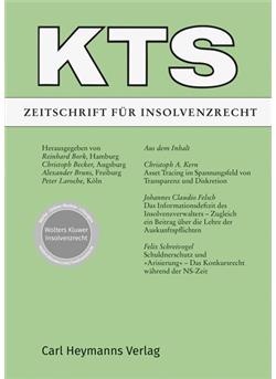 KTS - Zeitschrift für Insolvenzrecht Cover