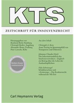 KTS - Zeitschrift für Insolvenzrecht Cover