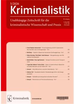 Kriminalistik Cover