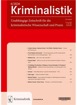 Kriminalistik Cover