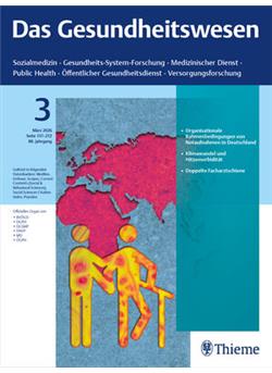 Gesundheitswesen - Institutionen E-Paper Cover