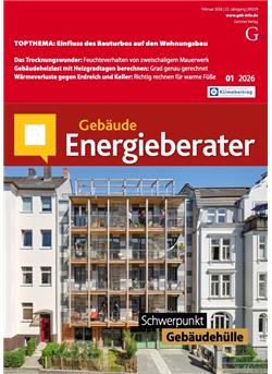 Gebäude-Energieberater E-Paper Cover
