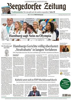 Bergedorfer Zeitung Cover