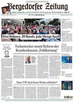 Bergedorfer Zeitung Cover