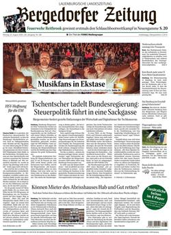 Bergedorfer Zeitung Cover