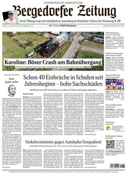 Bergedorfer Zeitung Cover