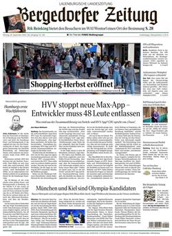 Bergedorfer Zeitung E-Paper Cover