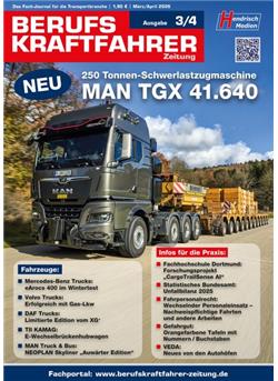 Berufskraftfahrer-Zeitung Cover