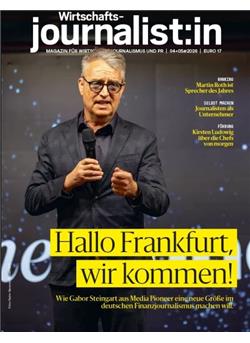 Wirtschaftsjournalist:in E-Paper Cover