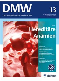 Deutsche Medizinische Wochenschrift - DMW Cover