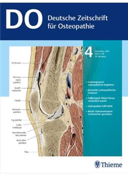 Deutsche Zeitschrift für Osteopathie - DO Cover