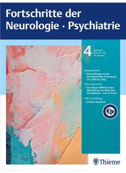 Fortschritte der Neurologie - Psychiatrie Cover