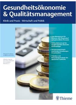 Gesundheitsökonomie & Qualitätsmanagement - Institutionen E-Paper Cover