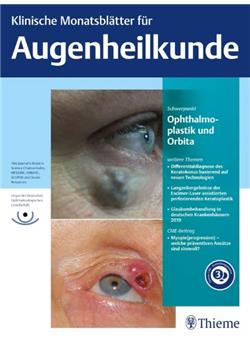 Klinische Monatsblätter für Augenheilkunde - Institutionen E-Paper Cover
