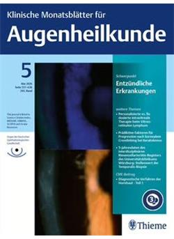 Klinische Monatsblätter für Augenheilkunde Cover