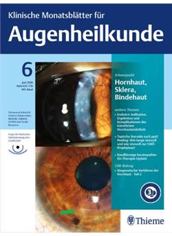 Klinische Monatsblätter für Augenheilkunde Cover