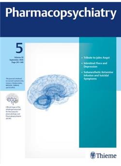 Pharmacopsychiatry Cover