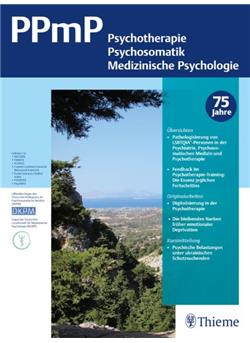 Psychotherapie, Psychosomatik, Med. Psychologie Cover