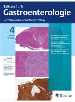 Zeitschrift für Gastroenterologie Cover