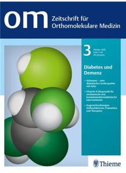 Zeitschrift für Orthomolekulare Medizin - OM Cover