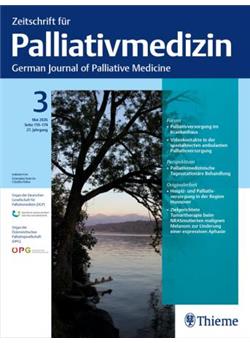 Zeitschrift für Palliativmedizin Cover