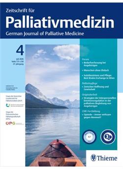 Zeitschrift für Palliativmedizin Cover