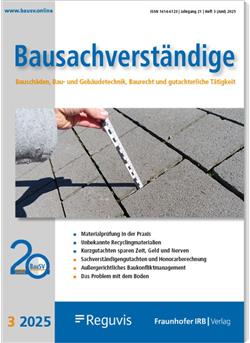 Bausachverständige Cover
