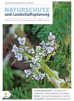 Naturschutz und Landschaftsplanung Cover