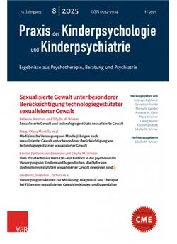Praxis der Kinderpsychologie und Kinderpsychiatrie - Institutionen Cover