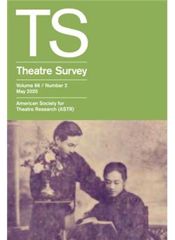 Theatre Survey - Institutionen Cover