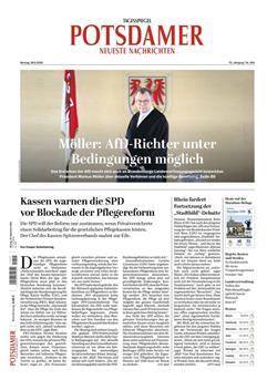 Potsdamer Neueste Nachrichten Cover