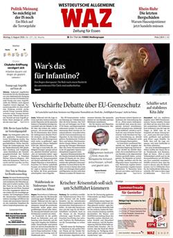 Westdeutsche Allgemeine WAZ E-Paper Cover