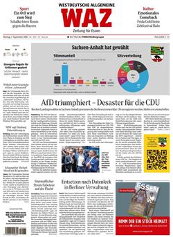 Westdeutsche Allgemeine WAZ E-Paper Cover