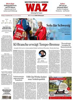 Westdeutsche Allgemeine WAZ Cover