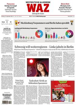 Westdeutsche Allgemeine WAZ Cover