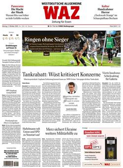 Westdeutsche Allgemeine WAZ E-Paper Cover