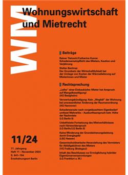 Wohnungswirtschaft & Mietrecht Cover