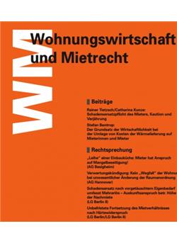 Wohnungswirtschaft & Mietrecht Cover
