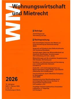 Wohnungswirtschaft & Mietrecht Cover