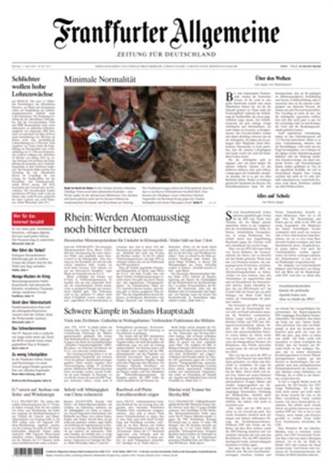 FAZ Frankfurter Allgemeine 35% Rabatt Auf Mini- Und Geschenkabo ...