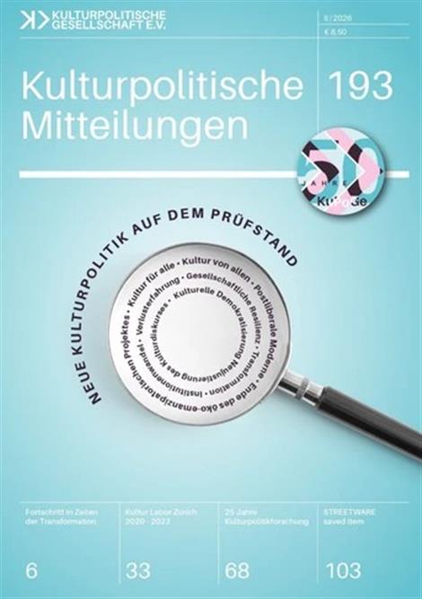 Kulturpolitische-Mitteilungen-Abo