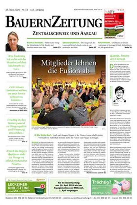BauernZeitung-Zentralschweiz-Abo