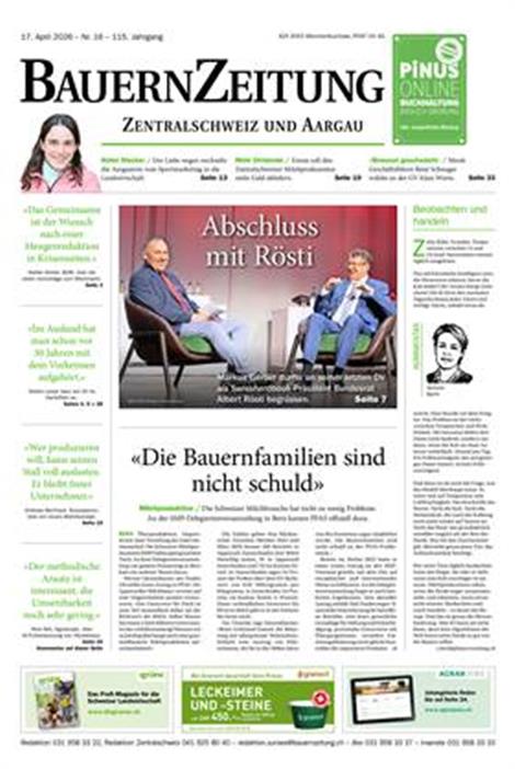 BauernZeitung-Zentralschweiz-Abo