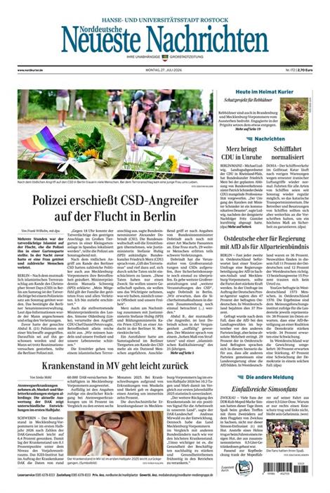 Norddeutsche-Neueste-Nachrichten-NNN-Abo