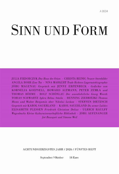 Sinn-und-Form-Abo