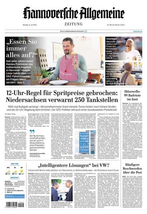 Hannoversche-Allgemeine-Zeitung-Abo