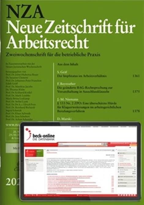 NZA-Neue-Zeitschrift-fuer-Arbeitsrecht-Abo