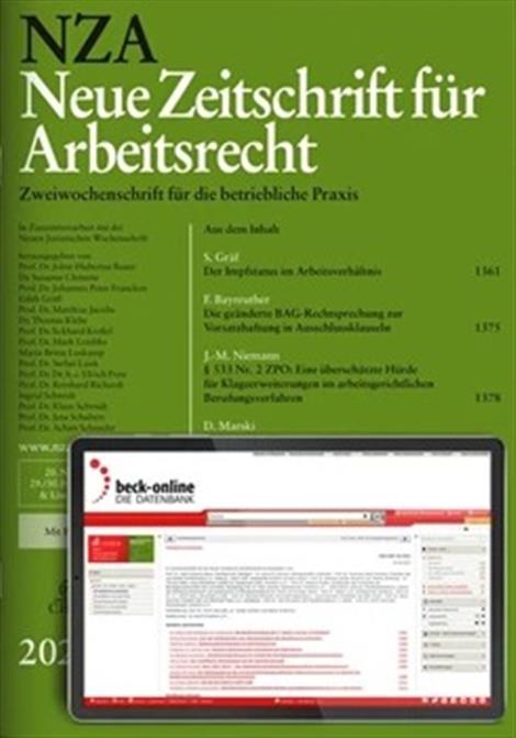 Neue-Zeitschrift-fuer-Arbeitsrecht-NZA-Abo