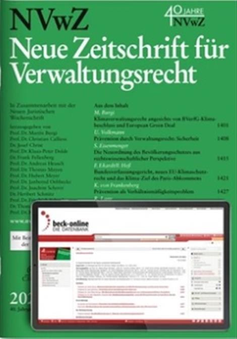 NVwZ-Neue-Zeitschrift-fuer-Verwaltungsrecht-Abo