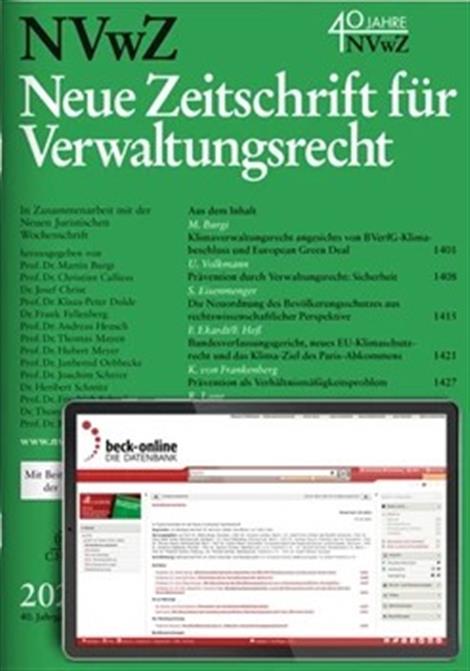 Neue-Zeitschrift-fuer-Verwaltungsrecht-NVwZ-Abo